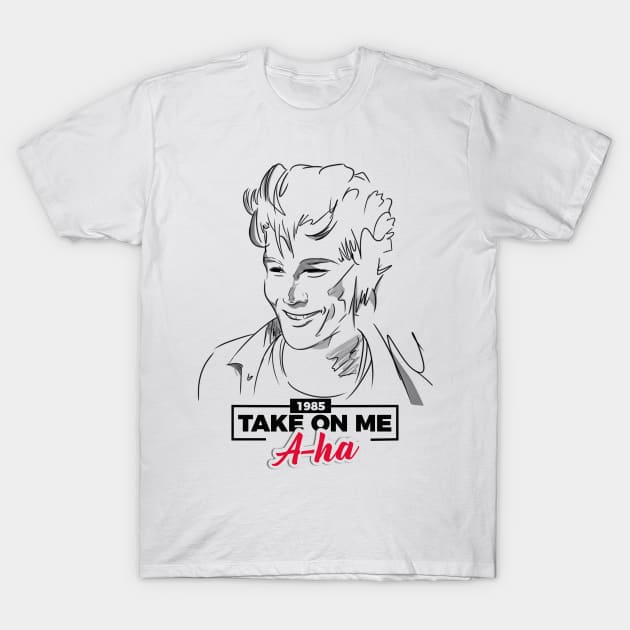 Morten Harket in Take On Me - a-ha T-Shirt by MarylinRam18